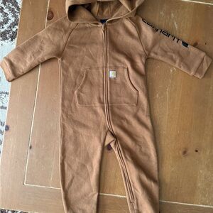 Carhartt Tan Kids Hooded Footie